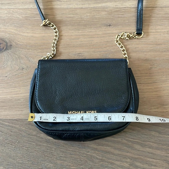 Michael Kors Small Black Leather Crossbody Bag - Picture 9 of 10